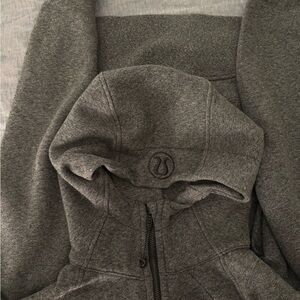 Lululemon Gray Scuba Full-Zip Hoodie
